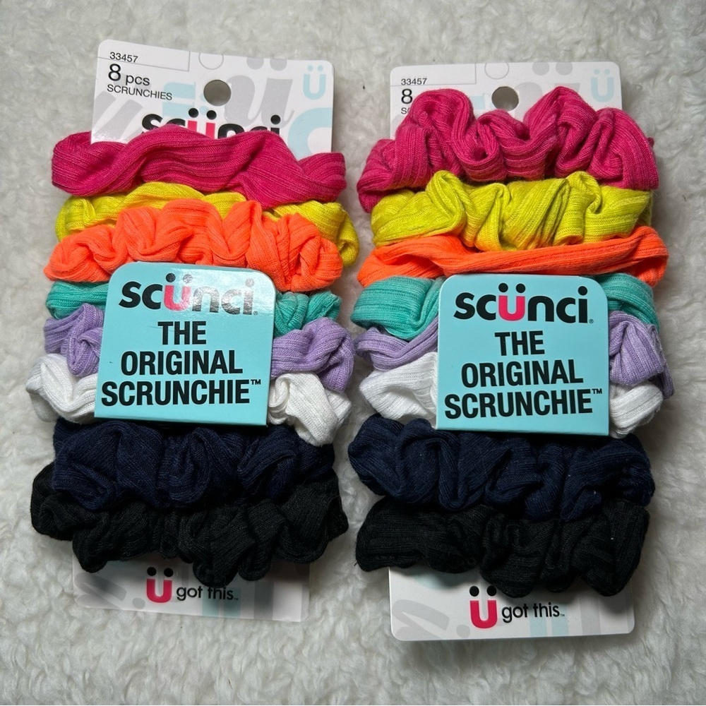 Scunci The Original Colored Scrunchies 2 Pack NEW